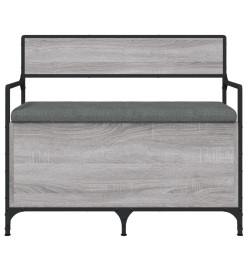 Banc de rangement sonoma gris 85,5x42x73,5 cm bois d'ingénierie