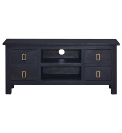 Meuble TV Café noir clair 100x30x45 cm Bois d'acajou massif