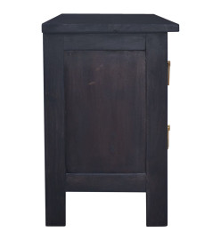 Meuble TV Café noir clair 100x30x45 cm Bois d'acajou massif