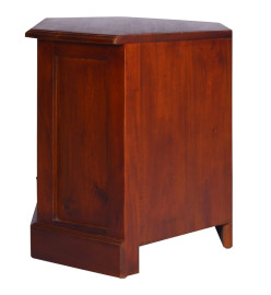 Meuble TV d'angle Marron classique Bois d'acajou massif