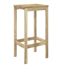 Meubles de bar de jardin 5 pcs Bois de pin imprégné