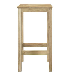 Meubles de bar de jardin 5 pcs Bois de pin imprégné