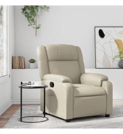 Fauteuil inclinable Crème Similicuir