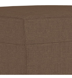 Ensemble de canapés 4 pcs avec coussins Marron Tissu