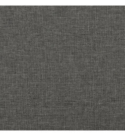 Sommier à ressorts de lit Gris foncé 120x200 cm Tissu