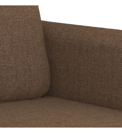 Canapé à 3 places Marron 180 cm Tissu