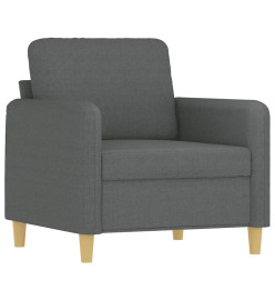 Fauteuil Gris foncé 60 cm Tissu