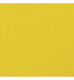 Canapé 3 places avec oreillers jaune clair 180 cm tissu