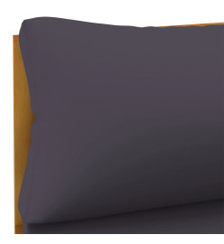 Salon de jardin 7 pcs avec coussin Bois d'acacia solide