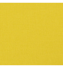 Ensemble de canapés 2 pcs avec coussins jaune clair tissu