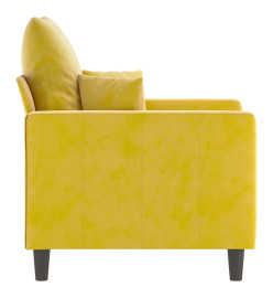 Fauteuil Jaune 60 cm Velours