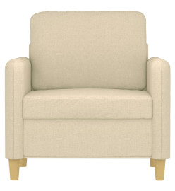 Fauteuil Crème 60 cm Tissu