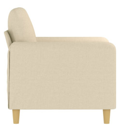 Fauteuil Crème 60 cm Tissu