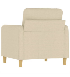 Fauteuil Crème 60 cm Tissu