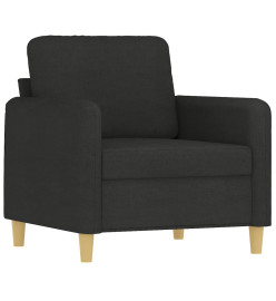 Fauteuil Noir 60 cm Tissu