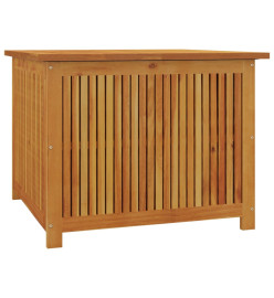 Boîte de rangement de jardin 75x75x58 cm bois massif d'acacia