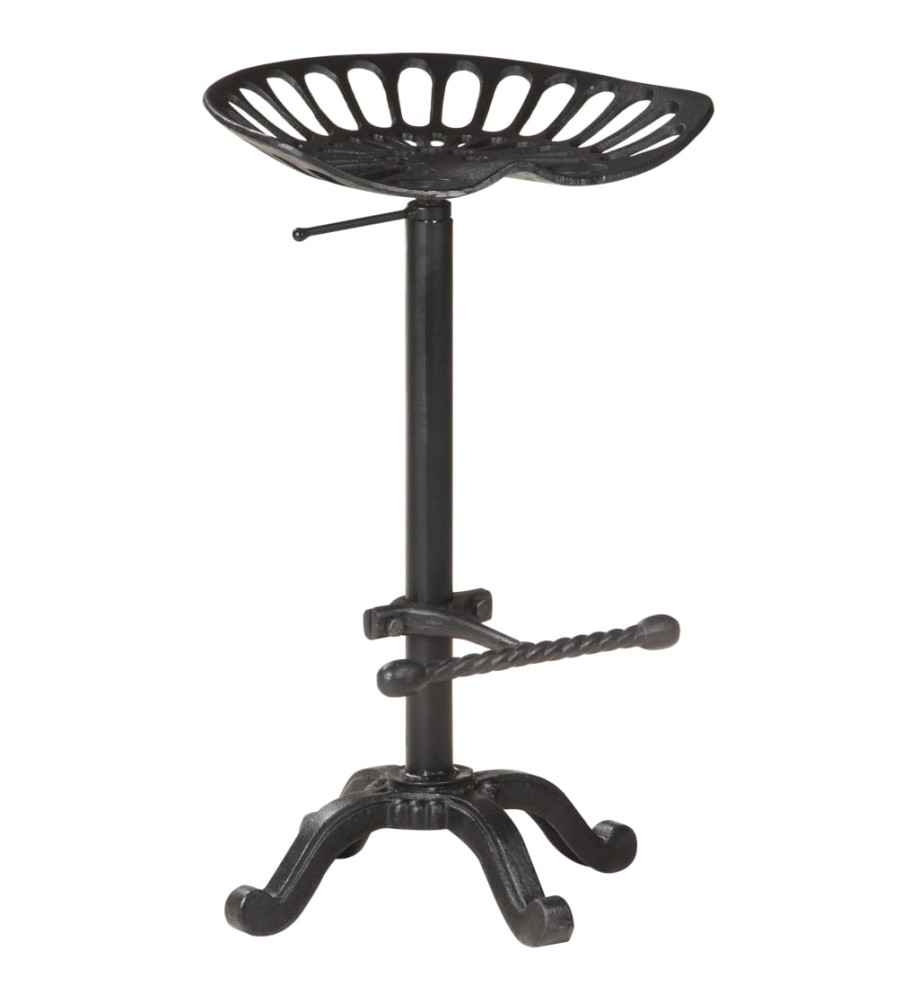 Tabouret de bar Noir Fonte