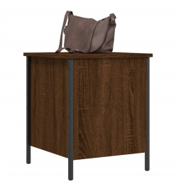 Banc de rangement chêne marron 40x42,5x50 cm bois d'ingénierie