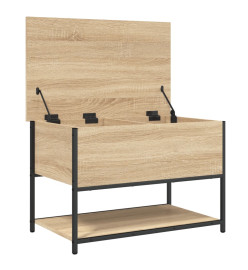 Banc de rangement chêne sonoma 70x42,5x47 cm bois d'ingénierie