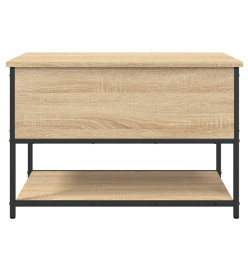 Banc de rangement chêne sonoma 70x42,5x47 cm bois d'ingénierie