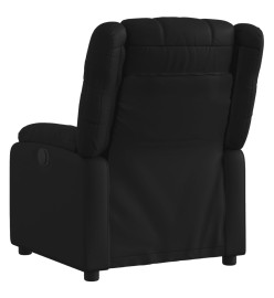 Fauteuil inclinable électrique Noir Similicuir