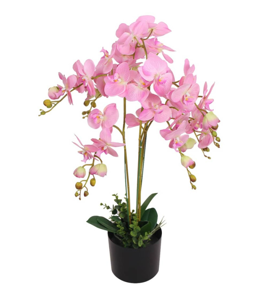 Plante artificielle avec pot Orchidée 75 cm Rose Plante artificielle avec pot Orchidée 75 cm Rose