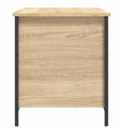 Banc de rangement chêne sonoma 80x42,5x50 cm bois d'ingénierie