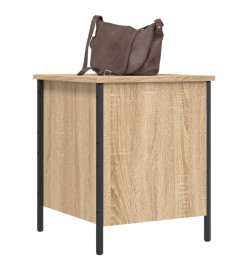 Banc de rangement chêne sonoma 40x42,5x50 cm bois d'ingénierie