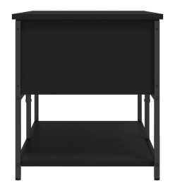 Banc de rangement noir 100x42,5x47 cm bois d'ingénierie