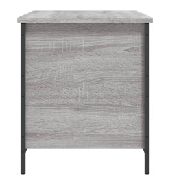 Banc de rangement sonoma gris 80x42,5x50 cm bois d'ingénierie