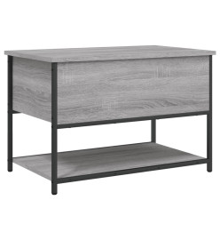 Banc de rangement sonoma gris 70x42,5x47 cm bois d'ingénierie