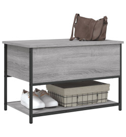 Banc de rangement sonoma gris 70x42,5x47 cm bois d'ingénierie