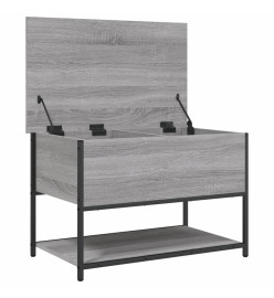 Banc de rangement sonoma gris 70x42,5x47 cm bois d'ingénierie