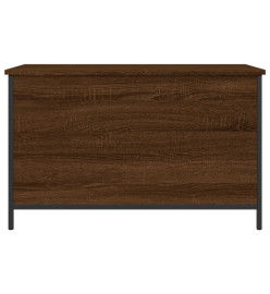 Banc de rangement chêne marron 80x42,5x50 cm bois d'ingénierie