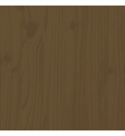 Salon de jardin 9 pcs Marron miel Bois de pin massif