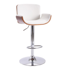 Tabouret de bar Blanc Similicuir