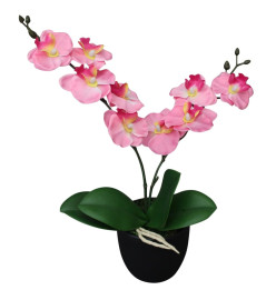 Plante artificielle avec pot Orchidée 30 cm Rose