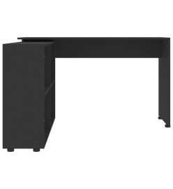 Bureau d'angle Noir Bois d'ingénierie