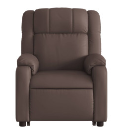 Fauteuil inclinable de massage Marron Similicuir