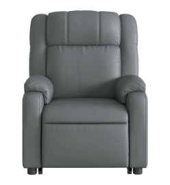 Fauteuil inclinable de massage Gris Similicuir