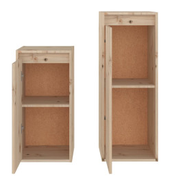 Meubles TV 2 pcs Bois massif de pin