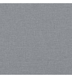 Canapé 2 places avec oreillers gris clair 120 cm tissu