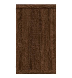 Étagères murales cubiques 4 pcs Chêne marron 80x15x26,5 cm