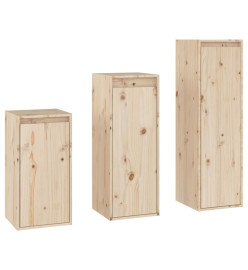 Meubles TV 3 pcs Bois massif de pin