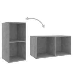 Meubles TV 4 pcs Gris béton 72x35x36,5 cm Aggloméré