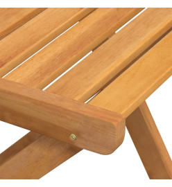 Chaises de bistrot pliantes lot de 6 bois d'acacia solide