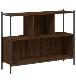 Bibliothèque chêne marron 102x28x77,5 cm bois d'ingénierie