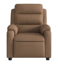 Fauteuil de massage inclinable Marron Tissu