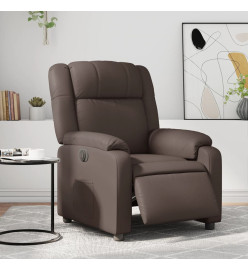 Fauteuil inclinable électrique Marron Similicuir