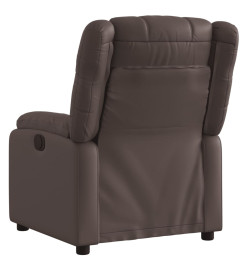 Fauteuil inclinable électrique Marron Similicuir